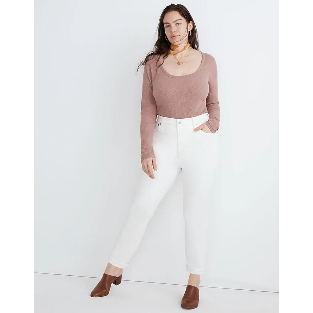 Madewell The Perfect Vintage Jean Stretch High Rise Tile White 32